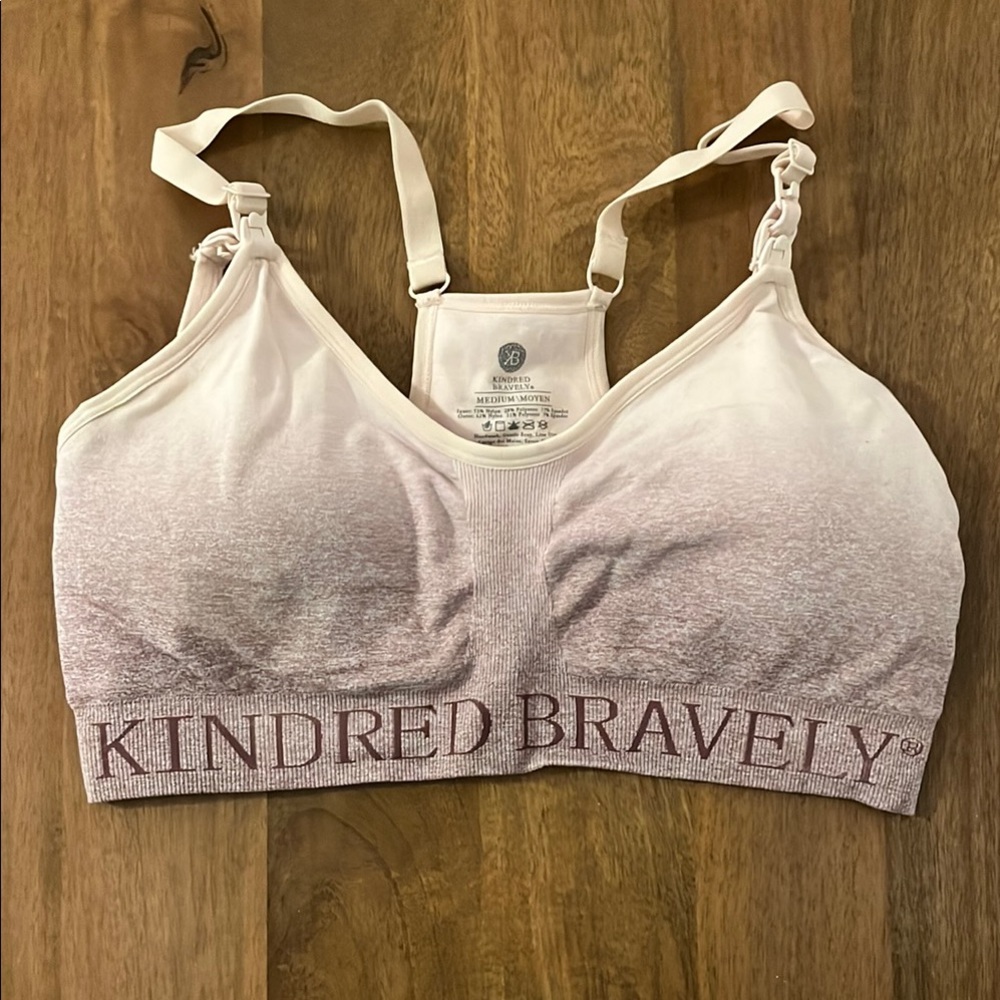 Kindred Bravely Women's Purple Ombré Sublime Hands free pumping and nursing bra